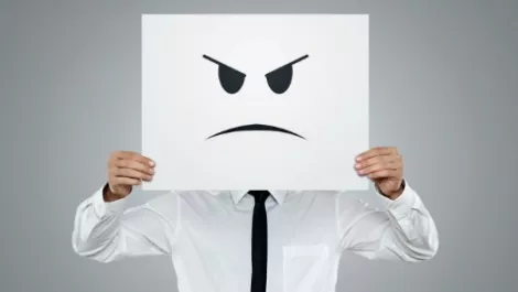 Angry businessman