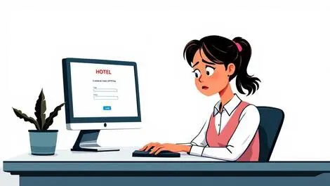 Hotel receptionist concerned at computer suspicious login fake captcha