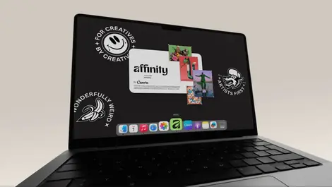 Affinity welcomescreen