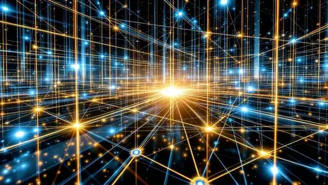 Intricate glass optical circuit network with photons large scale quantum computer