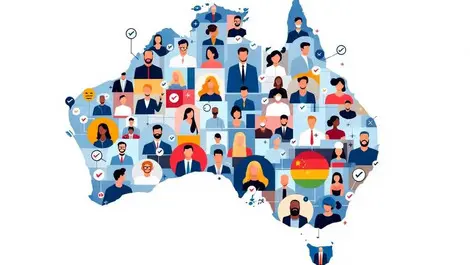 Australia map pep sanctions screening business government vector