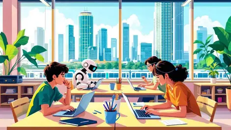 Singapore gen alpha classroom ai ar vr hybrid work short commutes