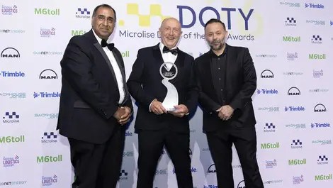 Aldi driver Christopher Sullivan named Microlise winner